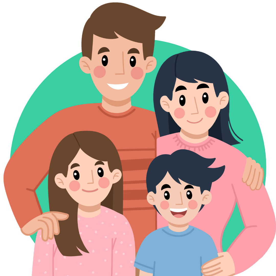 Illustration of a family